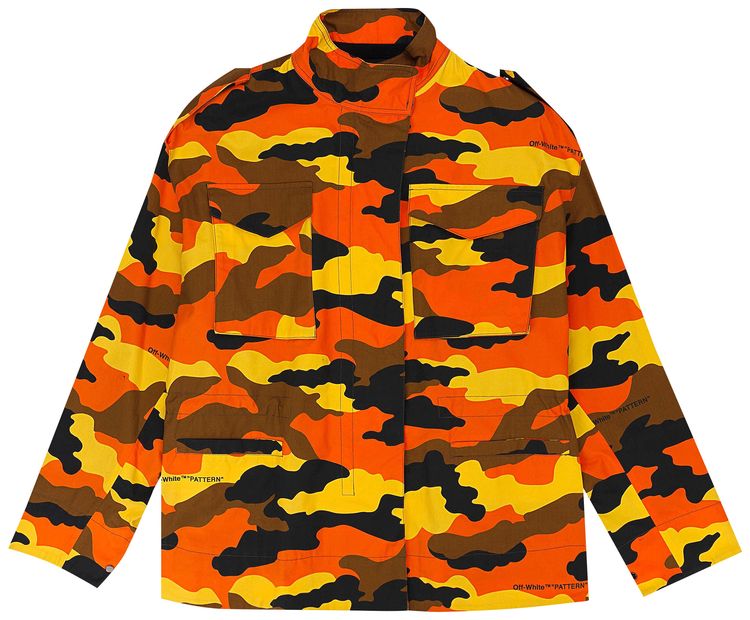 Off White Camo Jacket OrangeYellow