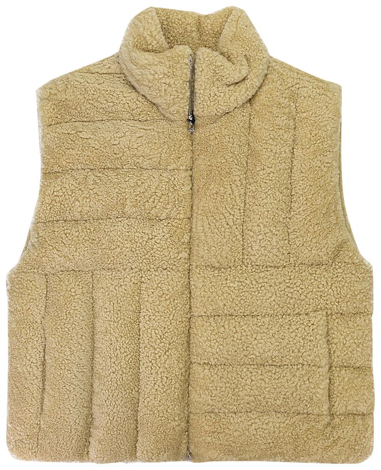 Bottega Veneta Shearling Vest Beige