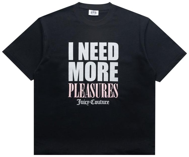 Pleasures x Juicy Couture Heavyweight T Shirt Black