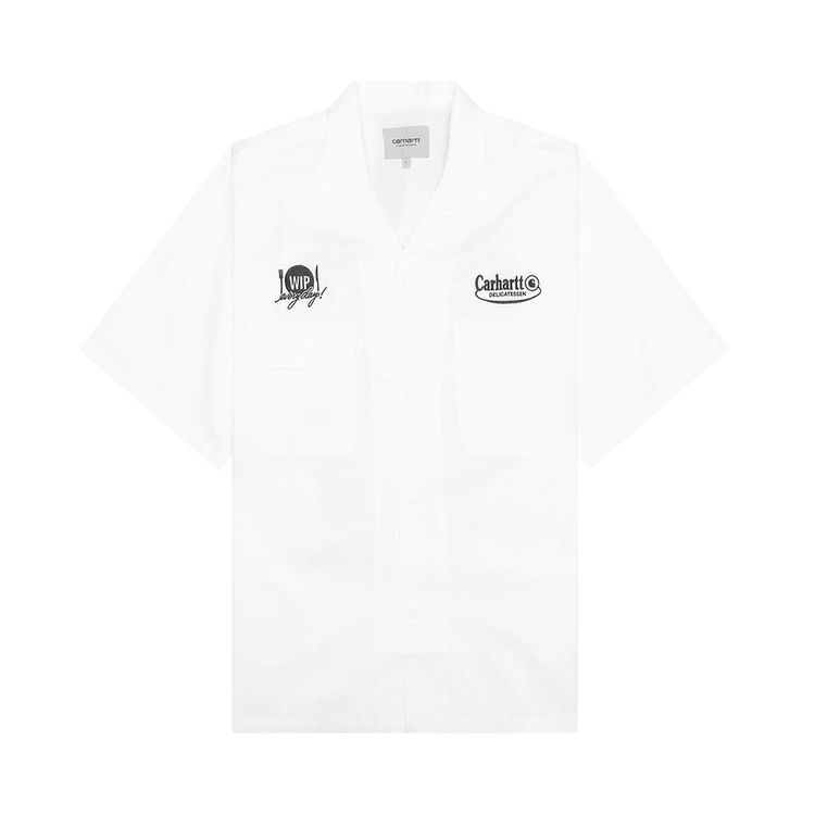 Carhartt WIP Short Sleeve Deli Shirt WhiteBlack