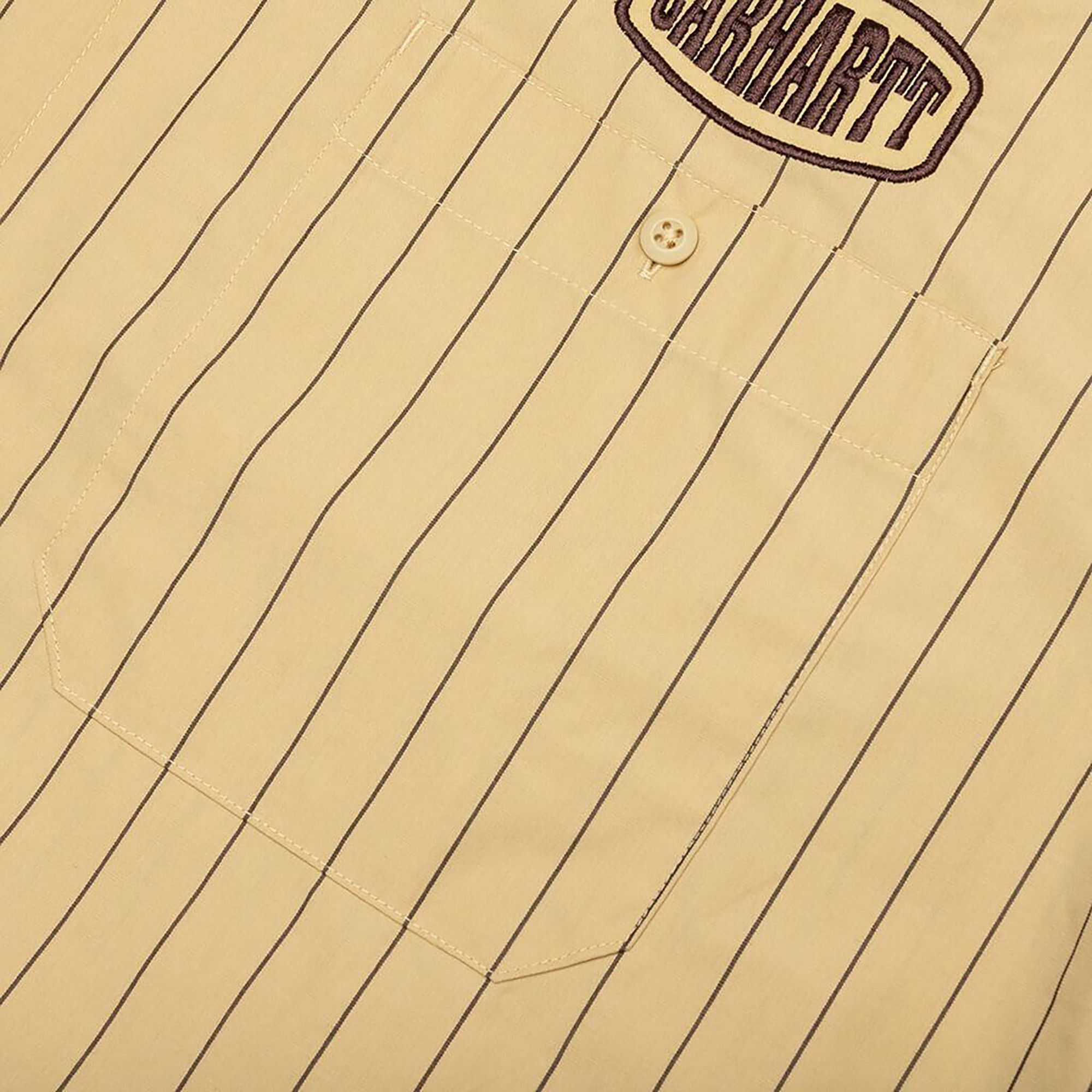 Buy Carhartt WIP Short-Sleeve Hendry Shirt 'Seaton Stripe/Straw
