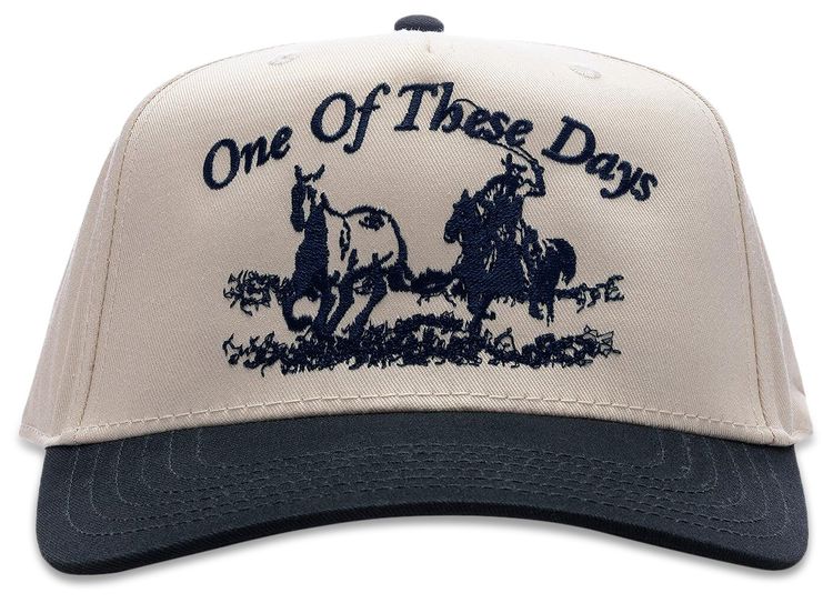 One Of These Days Just For A Moment 5 Panel Hat NavyNatural