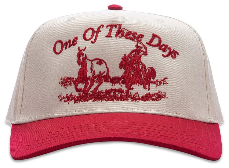 One Of These Days Just For A Moment 5 Panel Hat RedNatural
