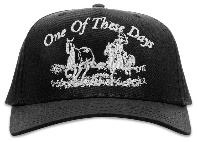 One Of These Days Just For A Moment 5 Panel Hat Black