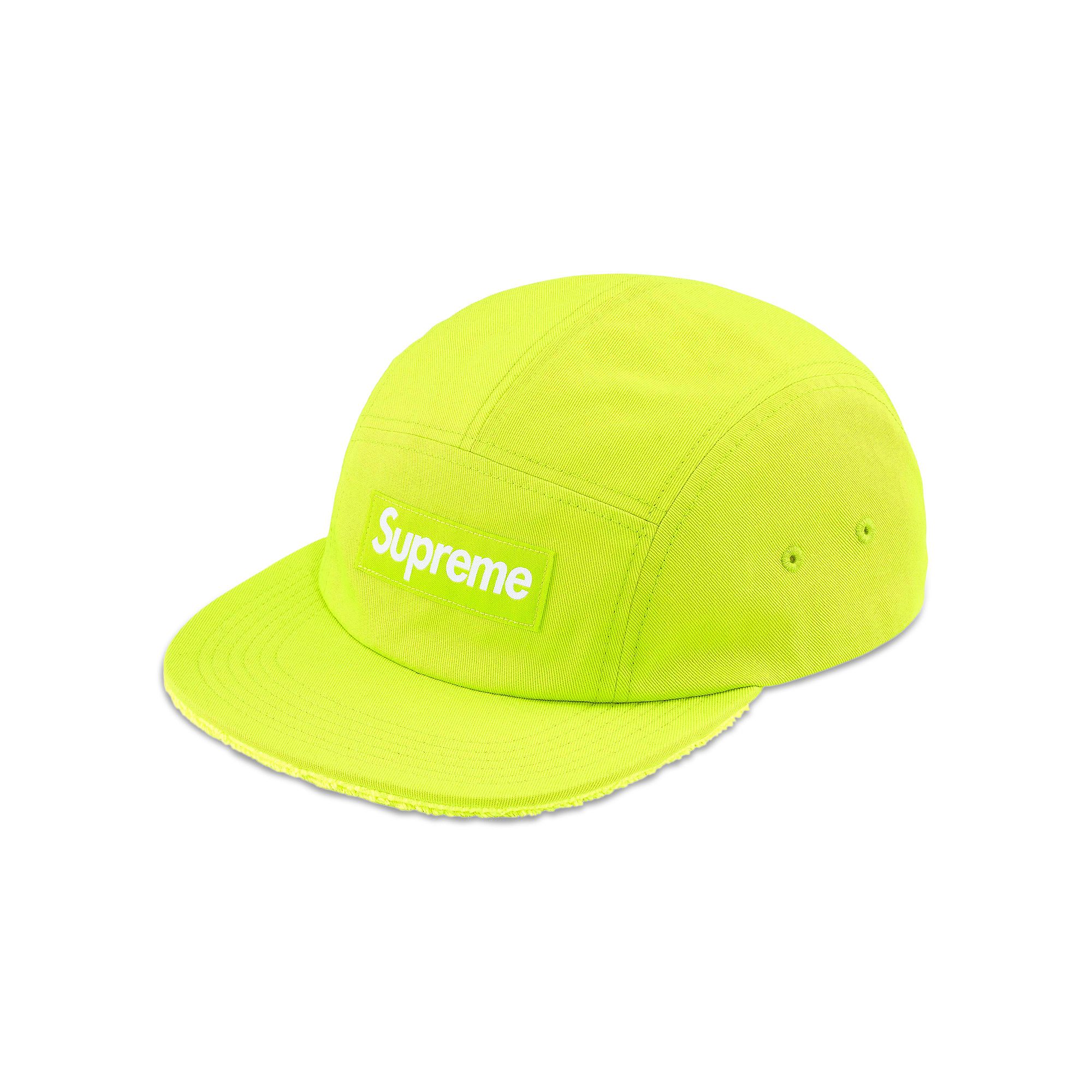 Buy Supreme Reversible Terry Camp Cap 'Fluorescent Yellow