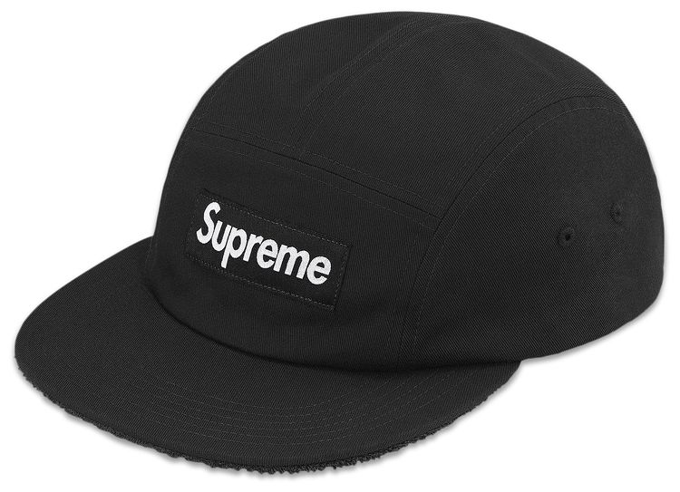 Supreme Reversible Terry Camp Cap Black