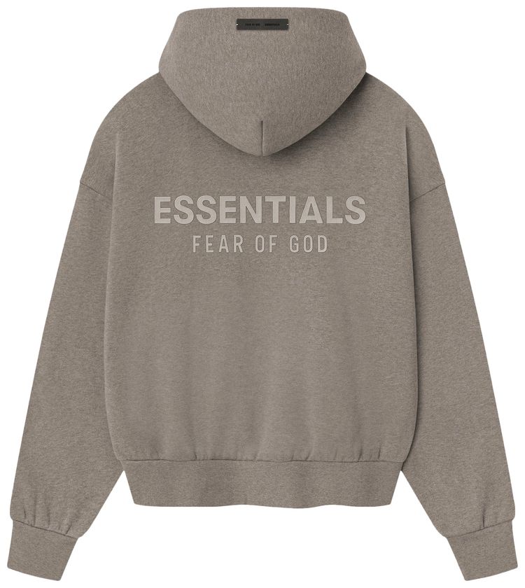 Fear of God Essentials Classic Fit Fleece Hoodie Homestead Heather