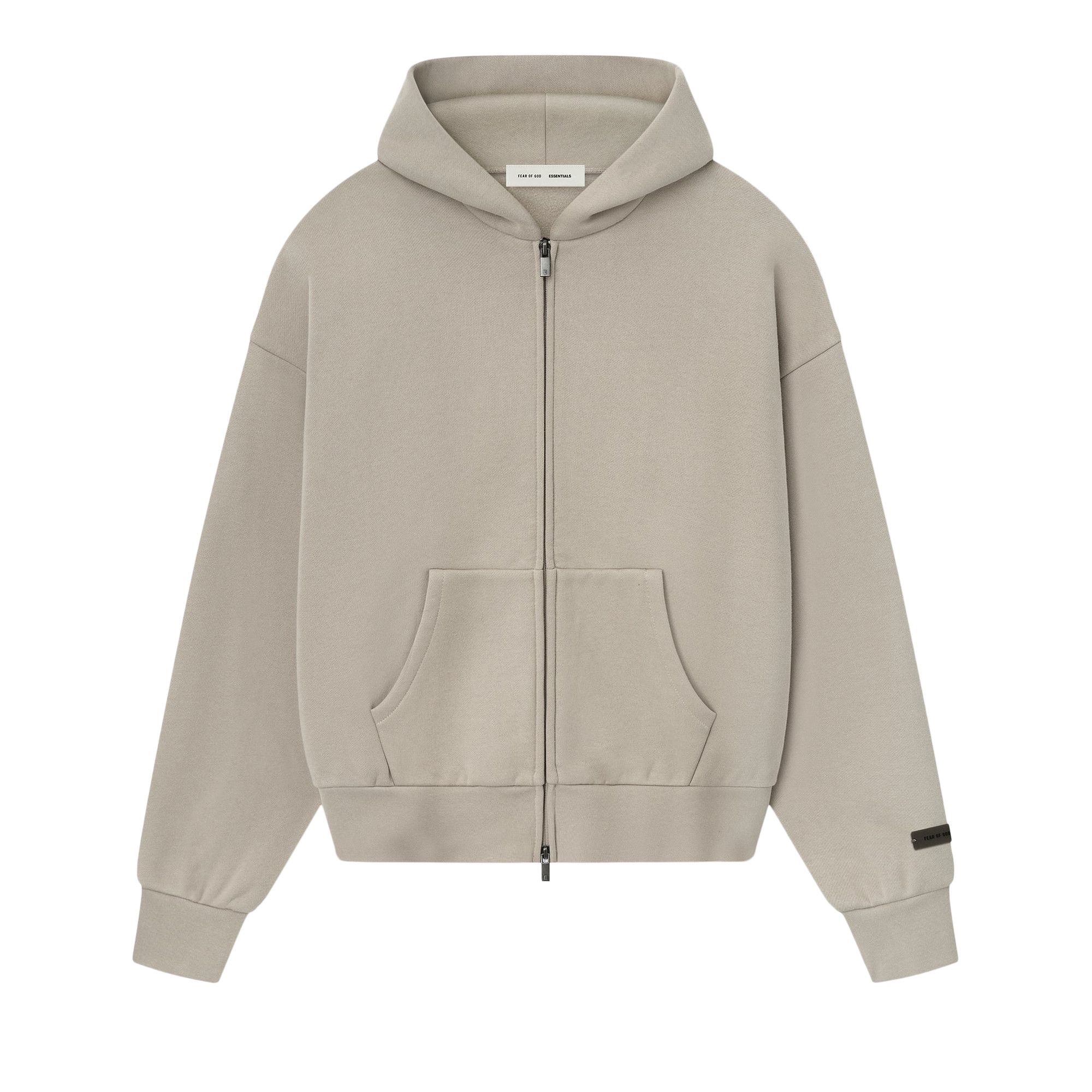 Buy Fear of God Essentials Classic Full Zip Hoodie 'Timber