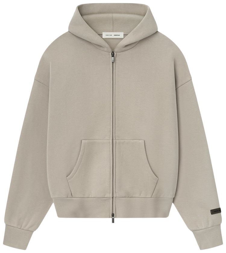 Fear of God Essentials Classic Full Zip Hoodie Timber