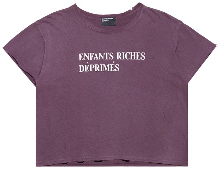 Enfants Riches Deprimes Classic Logo T Shirt Mud Red