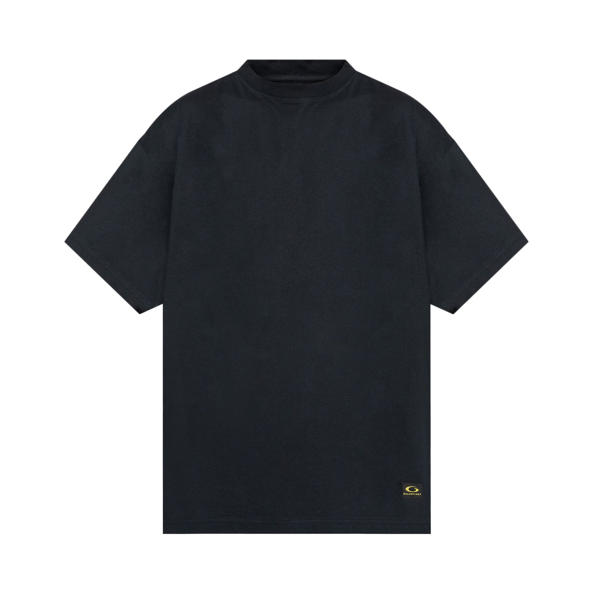Buy Balenciaga Label Oversized T-Shirt 'Faded Black' - 831305