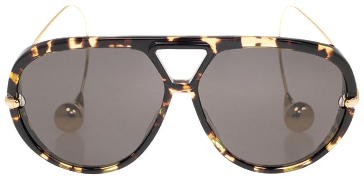 Bottega Veneta Aviator Sunglasses HavanaGoldGrey