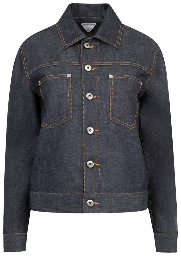 Bottega Veneta Denim Shirt Jacket Indigo