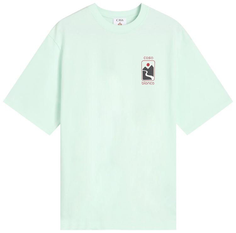 Casablanca Screen Printed Oversized T Shirt Sunset Valley
