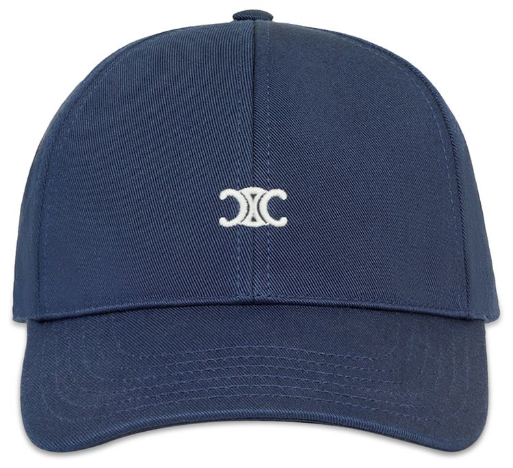 CELINE Triomphe Baseball Cap Indigo