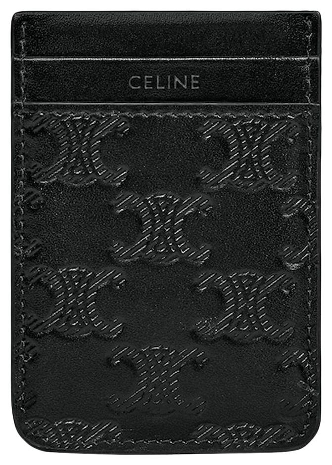 CELINE Magnet Card Holder Black