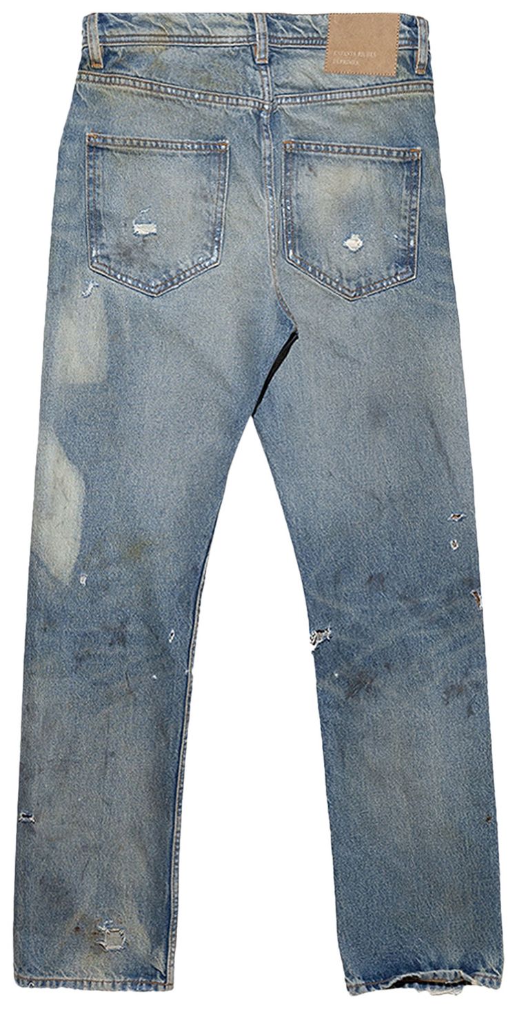 Enfants Riches Deprimes Straight Leg Jeans Antique Light Blue