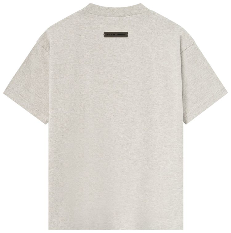 Fear of God Essentials Kids Classic Crewneck T Shirt Heather Stone