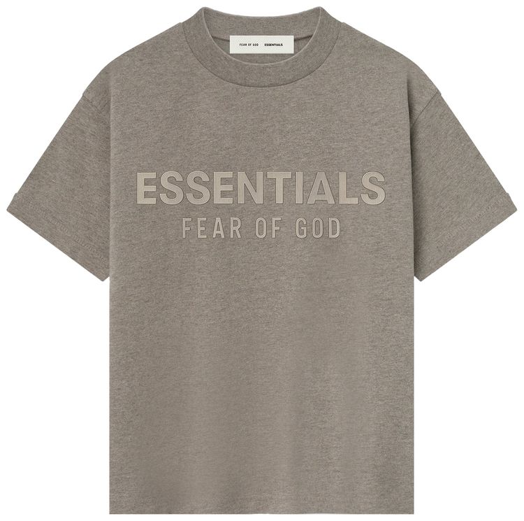 Fear of God Essentials Kids Classic Crewneck T Shirt Homestead Heather