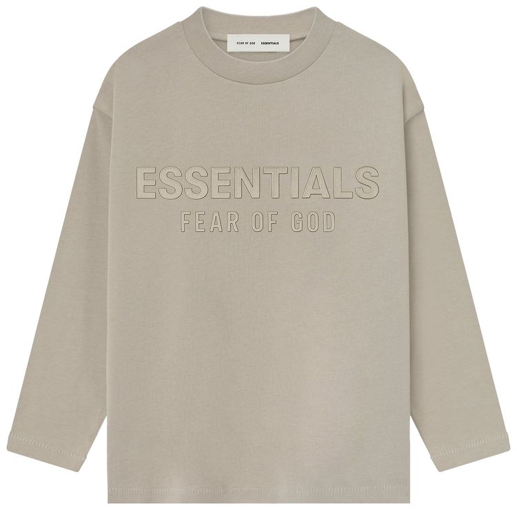 Fear of God Essentials Kids Classic Long Sleeve T Shirt Timber