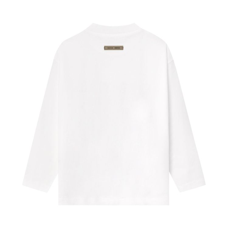 Fear of God Essentials Kids Classic Long Sleeve T Shirt Cloud White
