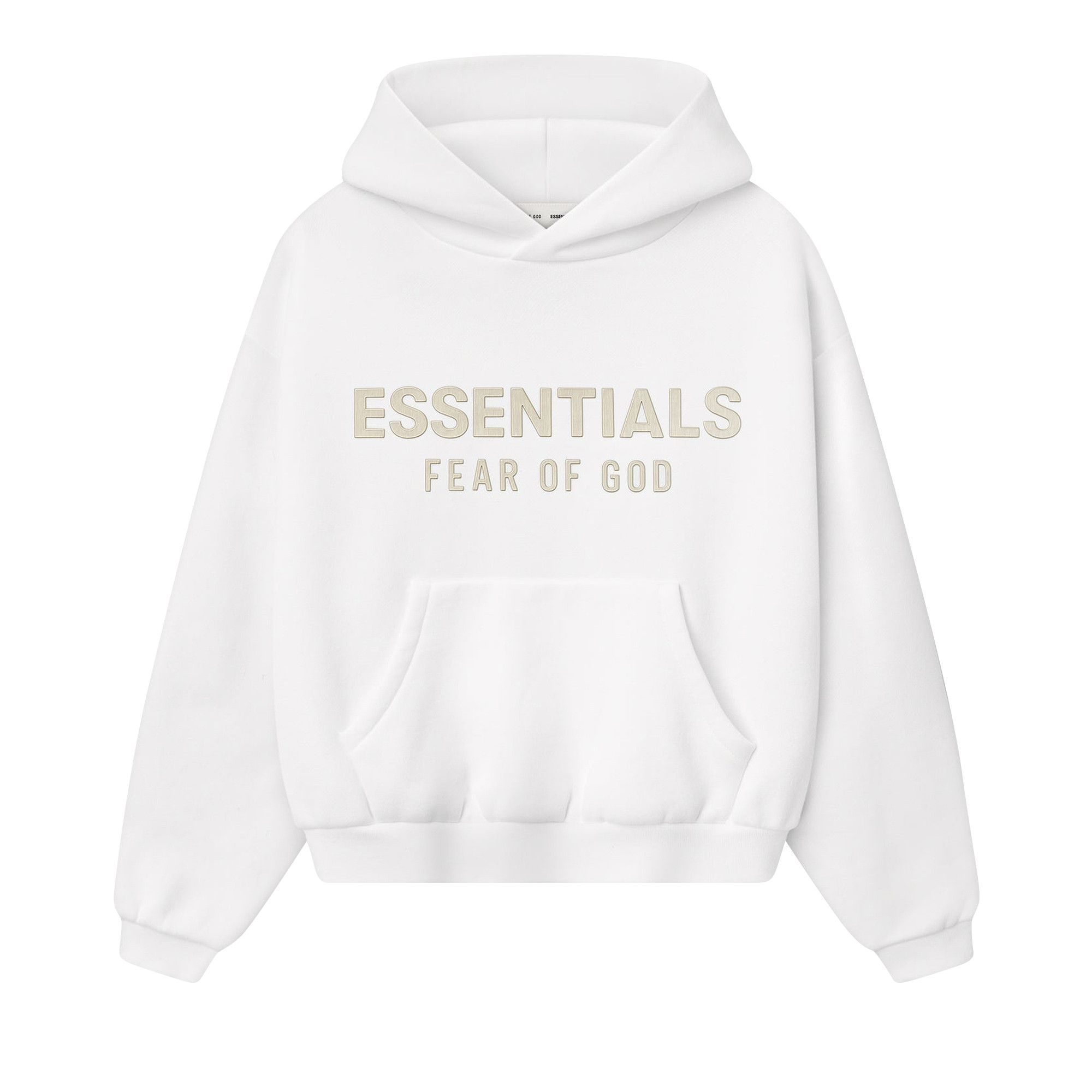 Buy Fear of God Essentials Kids Fleece Hoodie 'Cloud White