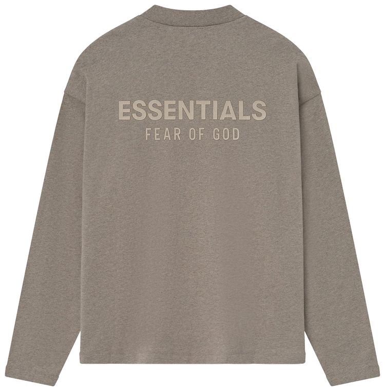 Fear of God Essentials Classic Fit Long Sleeve Tee Homestead Heather