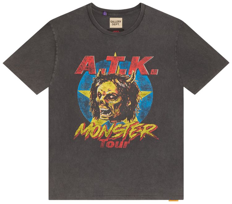 Gallery Dept ATK Monster Tour Tee Vintage Black