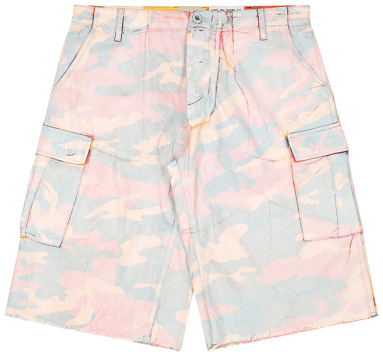 Gallery Dept Camo Cut Off Short Orange