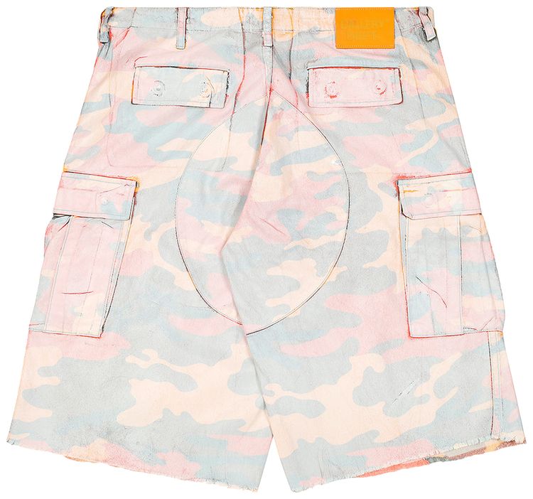 Gallery Dept Camo Cut Off Short Orange