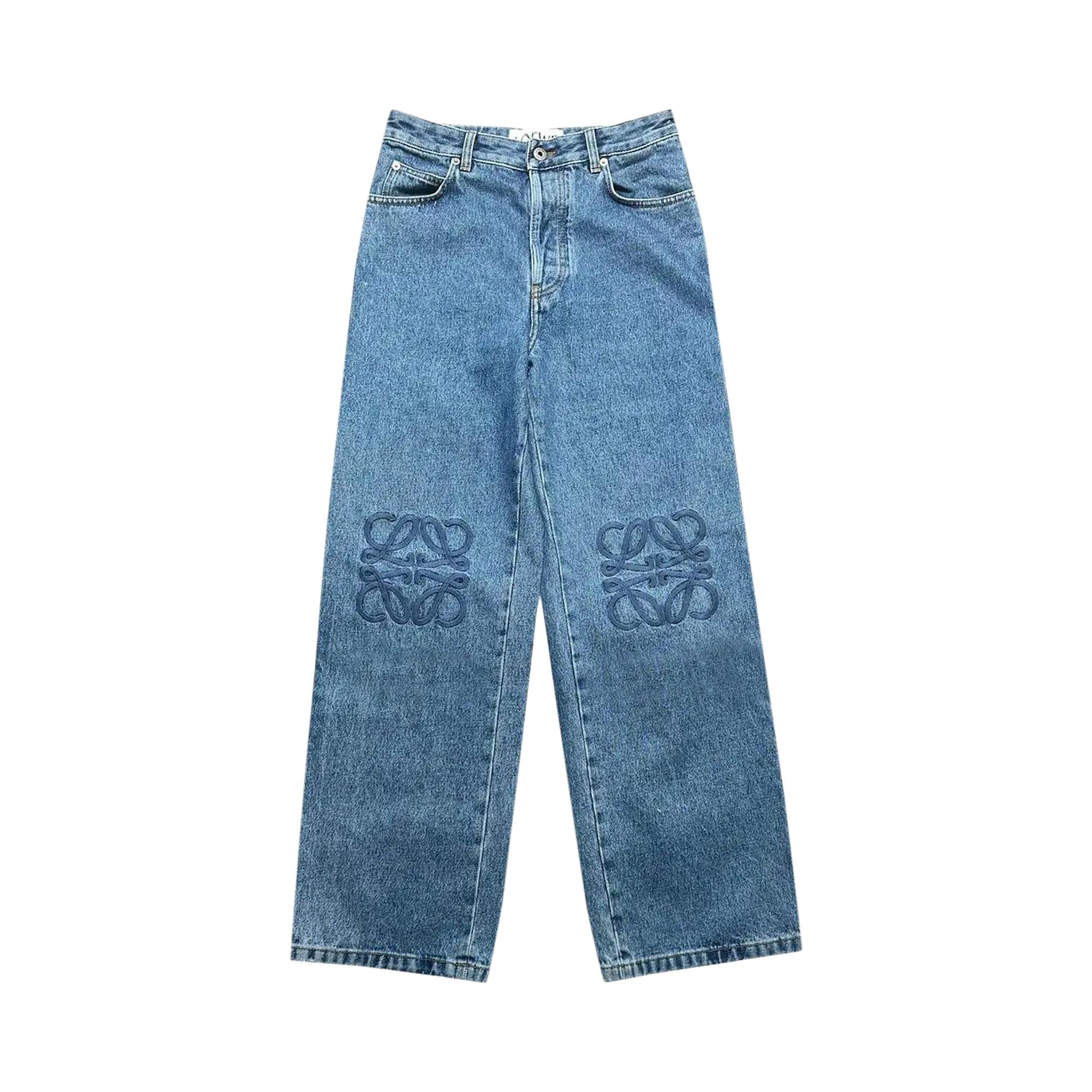 Buy Loewe Anagram Baggy Jeans 'Mid Blue Denim' - H526Y11WA6 5475