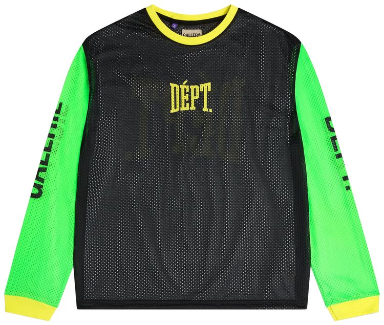 Gallery Dept Sport Elegant Long Sleeve BlackGreenYellow