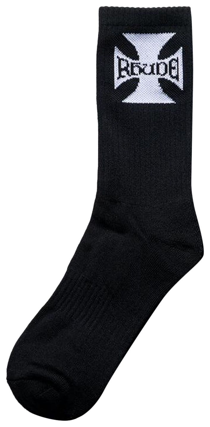 Rhude Boys Logo Sock BlackWhite