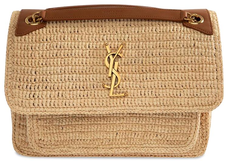 Saint Laurent Medium Niki Chain Bag Pale BrownBrick