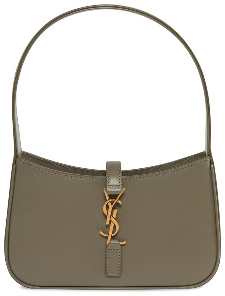 Saint Laurent Le 5 A 7 Mini Hobo Bag Strong Moss