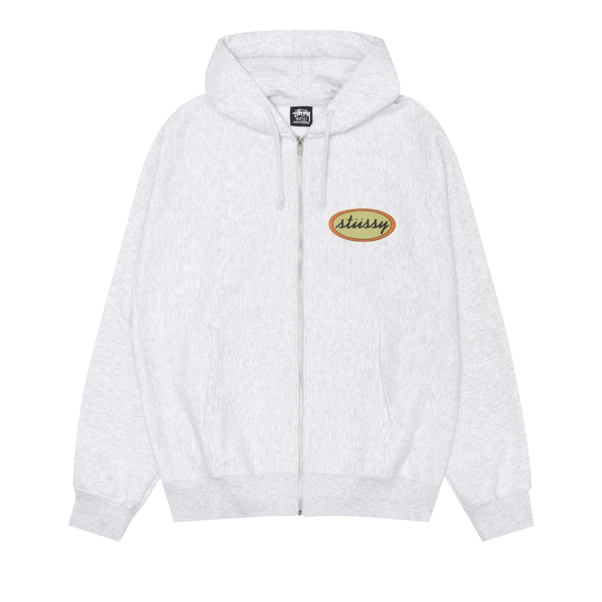 Buy Stussy x Our Legacy Work Shop Oval Zip Hoodie 'Ash