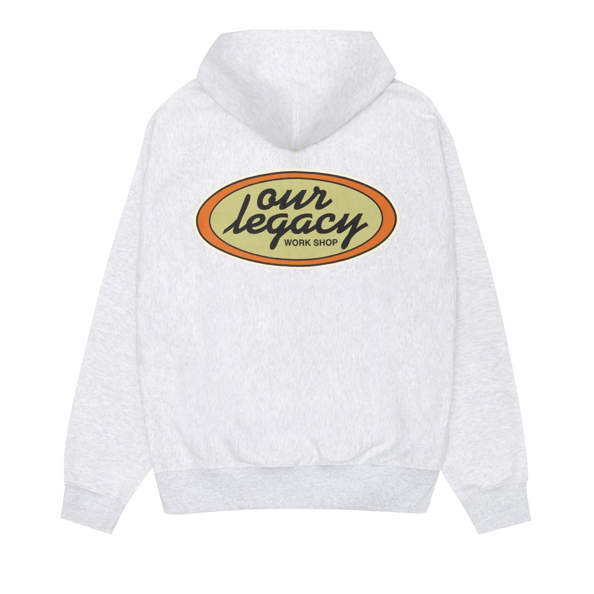 Buy Stussy x Our Legacy Work Shop Oval Zip Hoodie 'Ash Heather