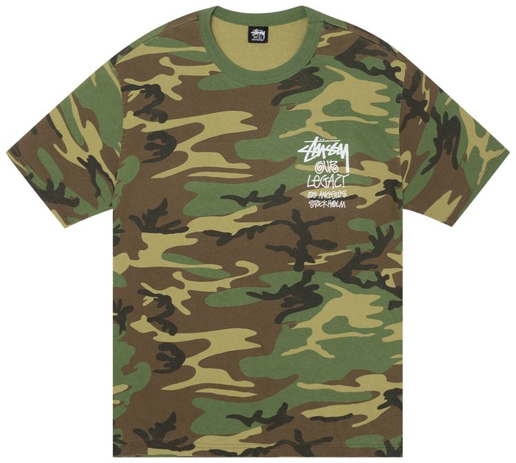 Stussy x Our Legacy Work Shop Surfman Tee Pigment Dyed Camo