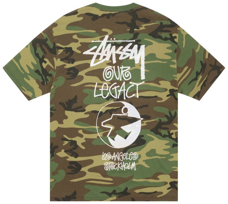 Stussy x Our Legacy Work Shop Surfman Tee Pigment Dyed Camo