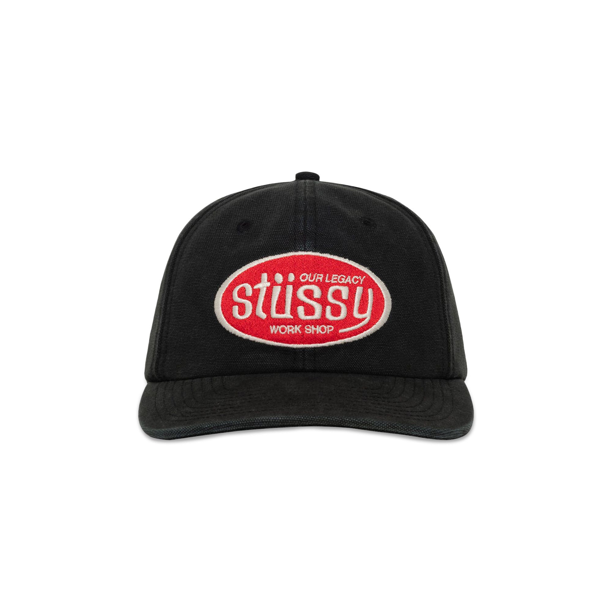 【STUSSY】×OUR LEGACY★331249★ミッドキャップ ブラック Buy Stussy x Our Legacy Work Shop Mid-Depth Cap 'Black