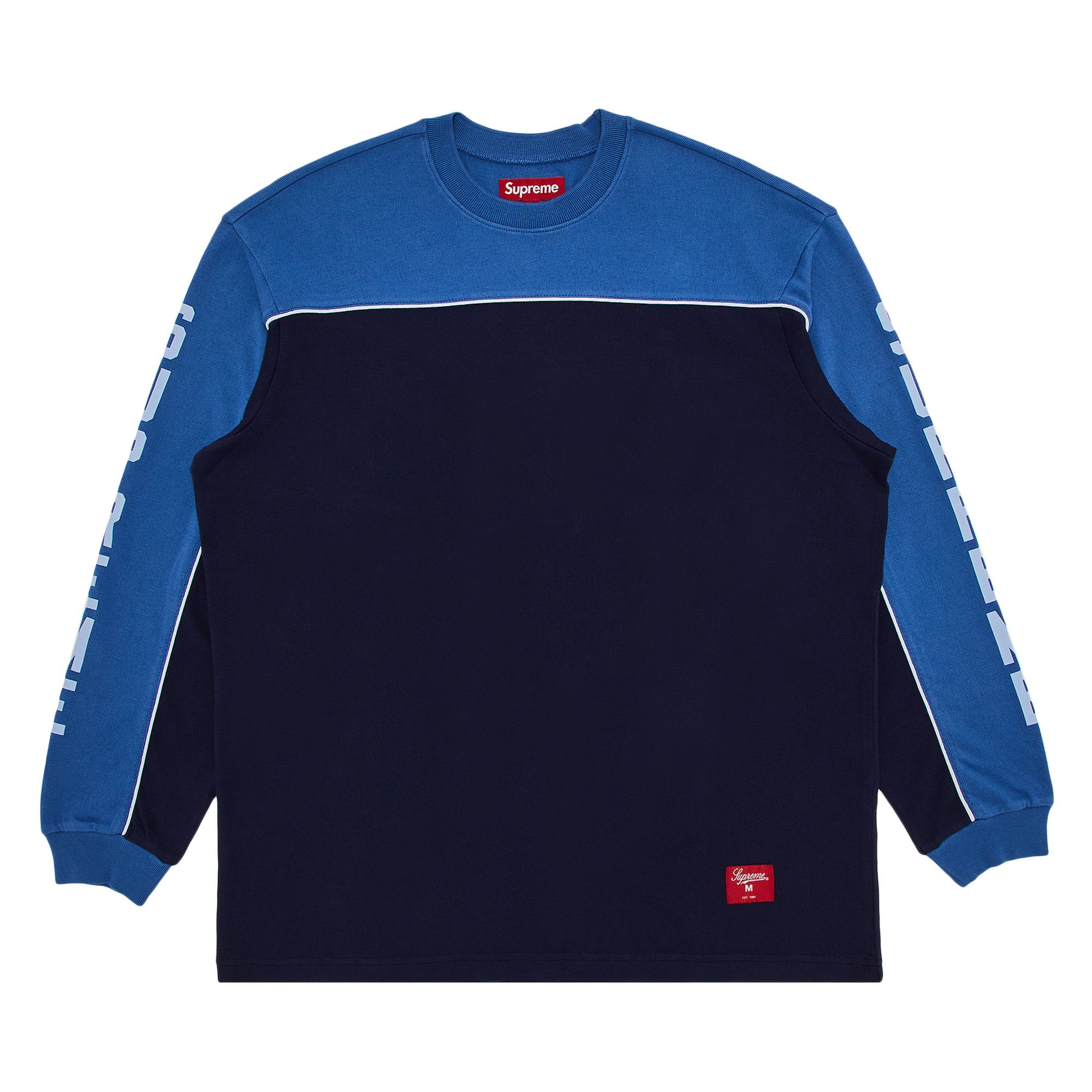 Buy Supreme Paneled Piping Long-Sleeve Top 'Navy' - SS25KN67 NAVY