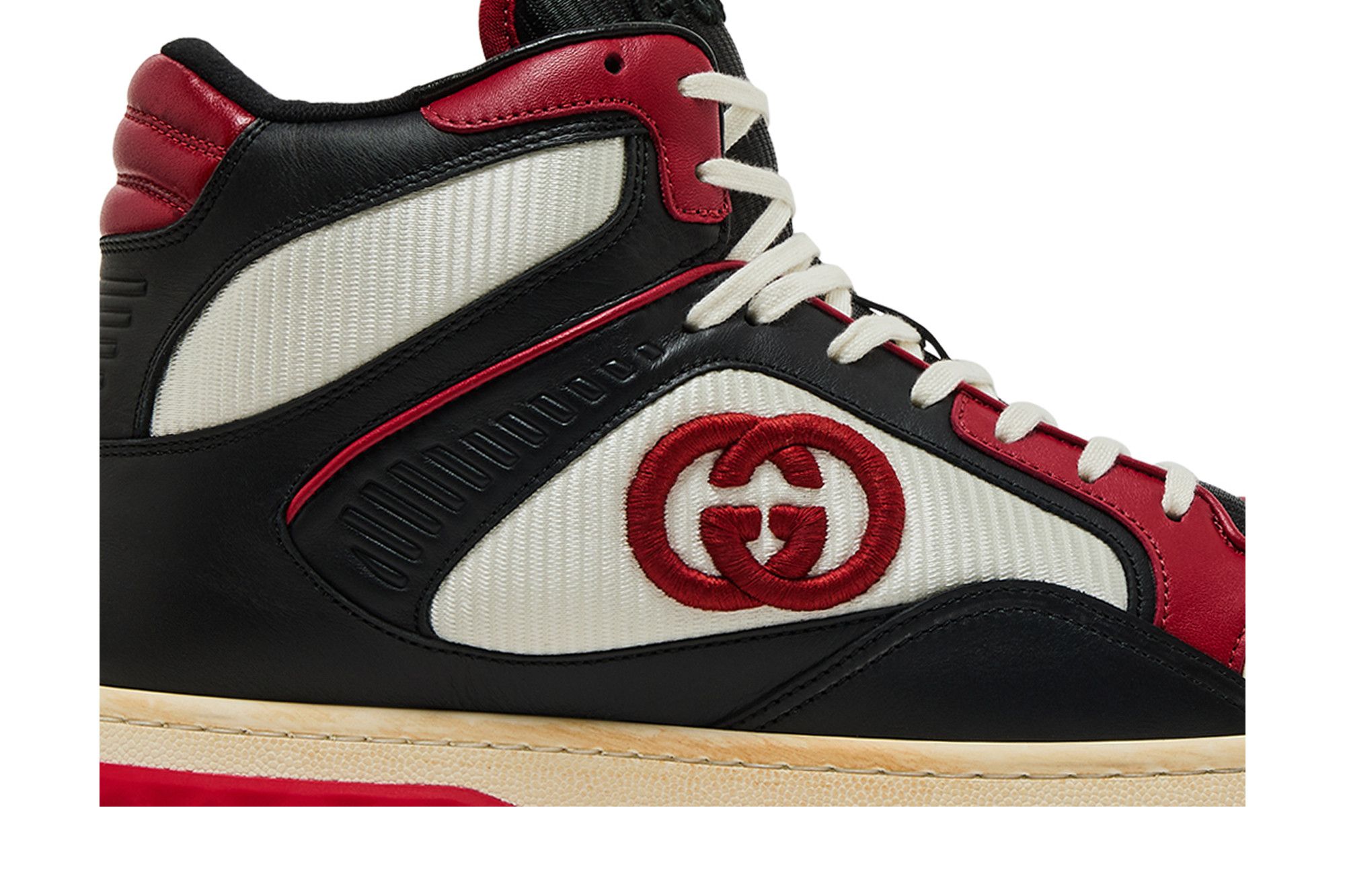Buy Gucci MAC80 High 'Black White Red' - 762060 AACN5 1050