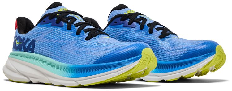 HOKA Clifton 9 Kids Virtual Blue Cerise