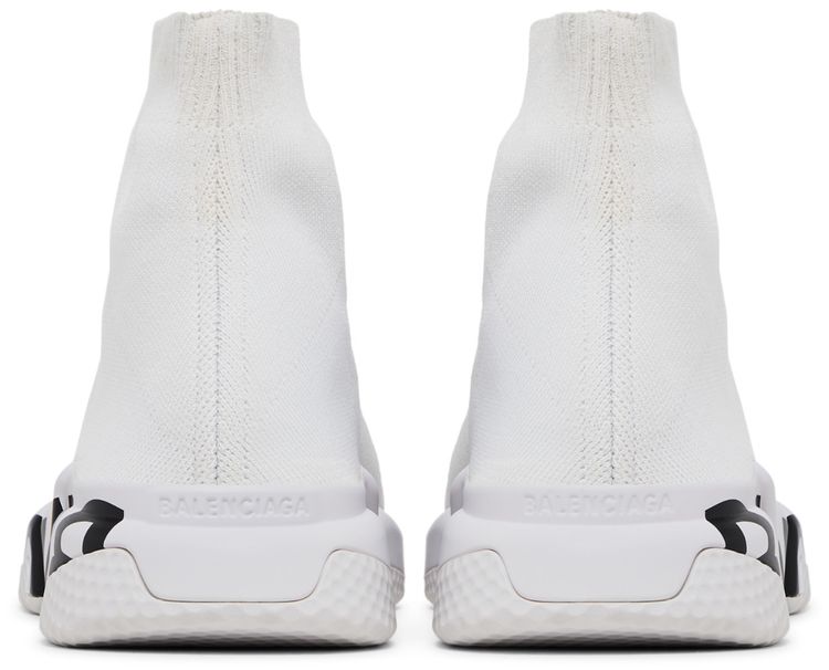 Balenciaga Speed Sneaker Midsole Graffiti   White Black