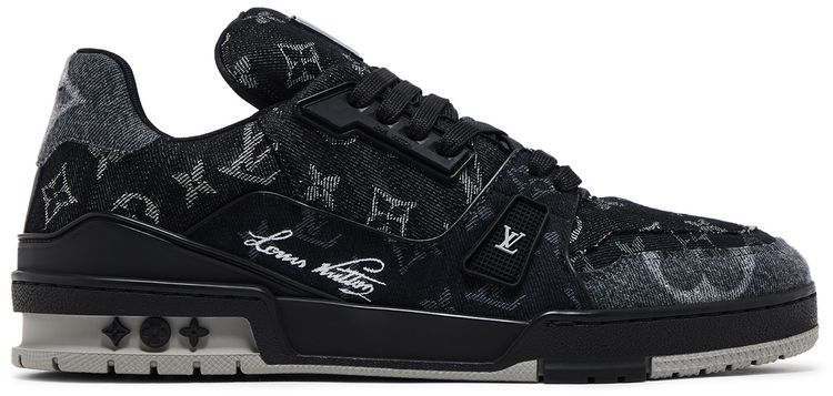 Louis Vuitton Trainer Black Monogram Denim