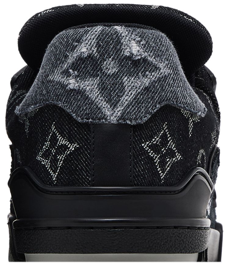 Louis Vuitton Trainer Black Monogram Denim