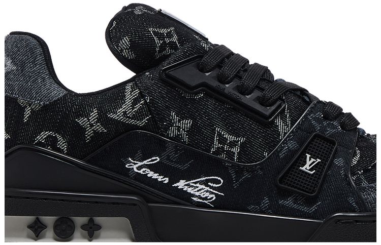 Louis Vuitton Trainer Black Monogram Denim