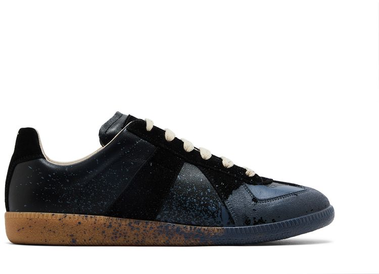 Maison Margiela Replica Low Paint Splatter   Black Pewter