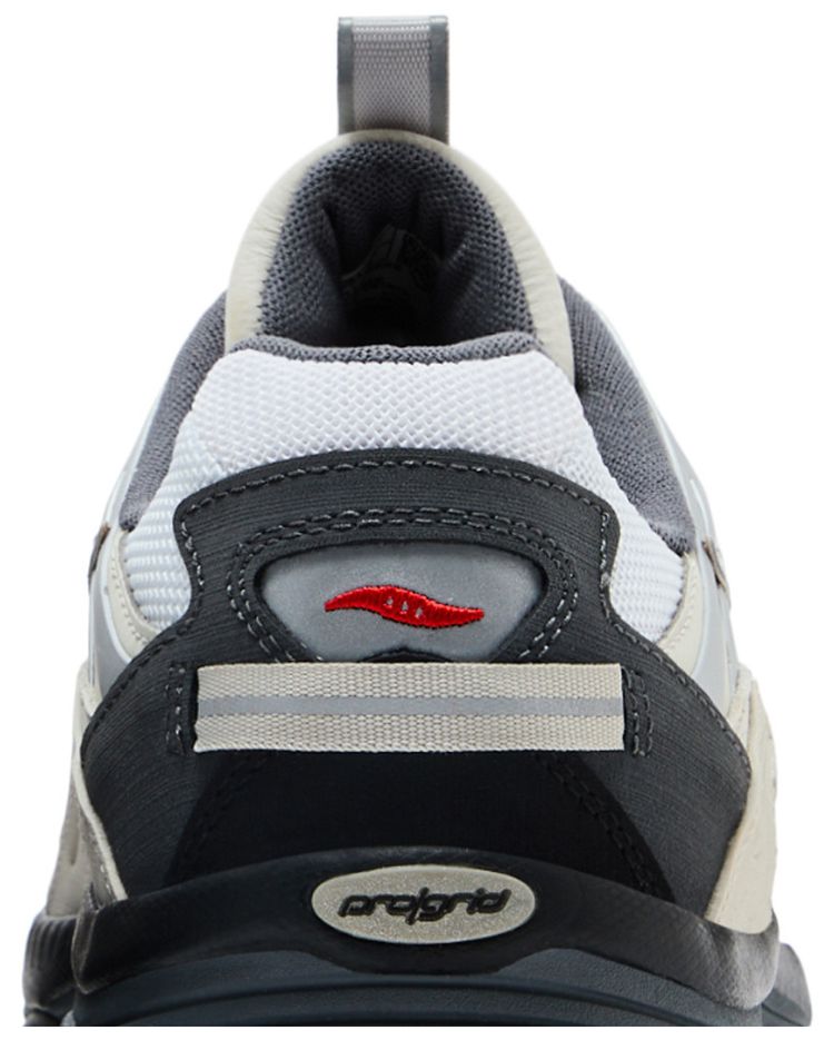 Saucony Grid Aura X Grey Pack   White Silver