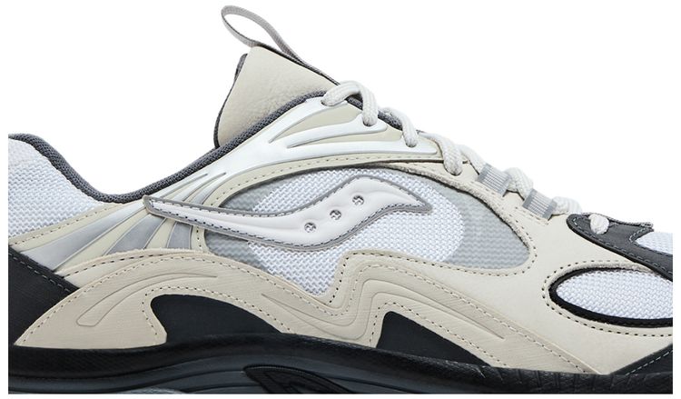 Saucony Grid Aura X Grey Pack   White Silver